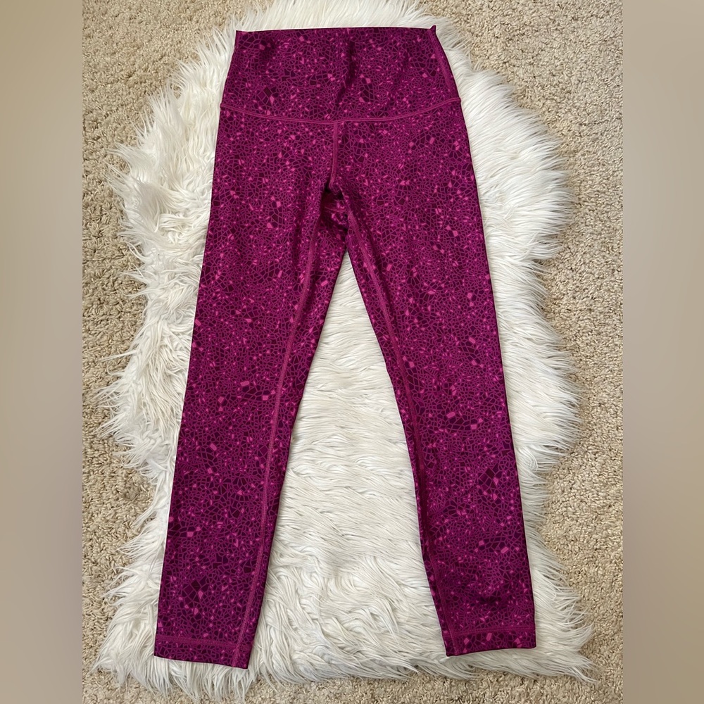 {Lululemon} High Times Pant Full-On Luxtreme in Paradise Geo Regal Plum Multi 6